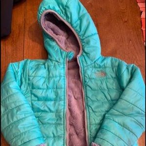 Girls 3T heavy coat, lined, reversible